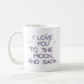 Ich Liebe dich zum Mond und zurück Coffee Tasse (Links)