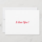 Ich Liebe dich zum Mond und zurück Dankeskarte (Rückseite)