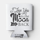 Ich Liebe dich zum Mond und zurück Dosenkühler (Rückseite)