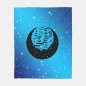 Ich Liebe dich zum Mond und zurück Fleecedecke (Vorderseite)