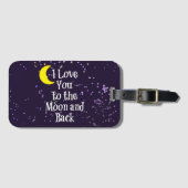 Ich Liebe dich zum Mond und zurück Gepäckanhänger (Vorderseite (Horizontal))