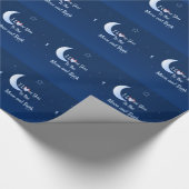 Ich Liebe dich zum Mond und zurück Geschenkpapier (Ecke)