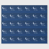 Ich Liebe dich zum Mond und zurück Geschenkpapier (Flach)