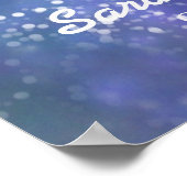 "Ich Liebe dich zum Mond und zurück" Gewohnte Hoch Poster (Ecke)