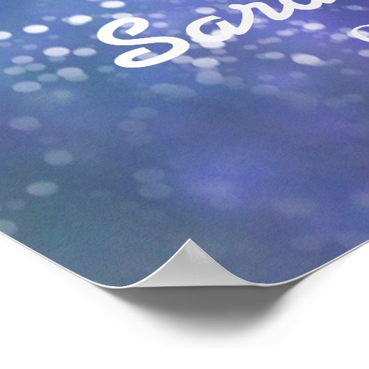 "Ich Liebe dich zum Mond und zurück" Gewohnte Hoch Poster (Ecke)