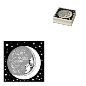 Ich Liebe dich zum Mond und zurück Gummistempel (Stempel)