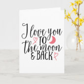 Ich Liebe dich zum Mond und zurück Karte (Gelbe Blume)