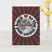 Ich Liebe dich zum Mond und zurück Karte (Gelbe Blume)