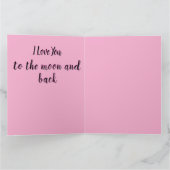 Ich Liebe dich zum Mond und zurück Karte (Innenseite)