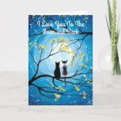 Ich Liebe dich zum Mond und zurück Karte (Vorderseite)