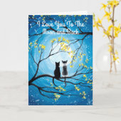 Ich Liebe dich zum Mond und zurück Karte (Gelbe Blume)