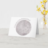 Ich Liebe dich zum Mond und zurück Karte (Gelbe Blume)