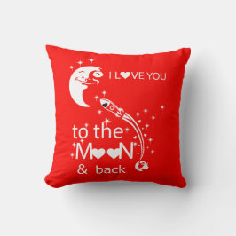 Ich Liebe dich zum Mond und zurück Kissen