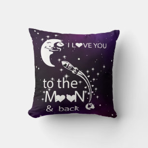Ich Liebe dich zum Mond und zurück Kissen
