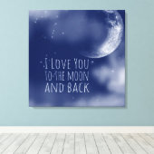 Ich Liebe dich zum Mond und zurück Leinwanddruck (Insitu (Holzboden))