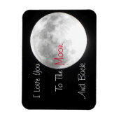 Ich Liebe dich zum Mond und zurück Magnet (Vertikal)