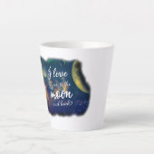 Ich Liebe dich zum Mond und zurück Milchtasse (Vorderseite)