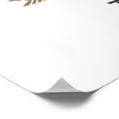 Ich Liebe dich zum Mond und zurück mit rosa Herzen Poster (Ecke)