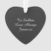 Ich Liebe dich zum Mond und zurück Ornament (Rückseite)