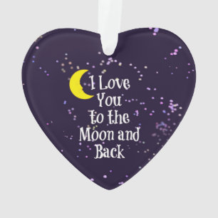 Ich Liebe dich zum Mond und zurück Ornament