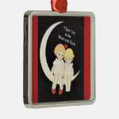 Ich Liebe dich zum Mond und zurück Ornament Aus Metall (Rechts)