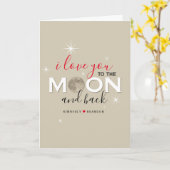 Ich Liebe dich zum Mond und zurück | PERSONALISIER Karte (Gelbe Blume)