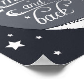 Ich Liebe dich zum Mond und zurück Poster (Ecke)