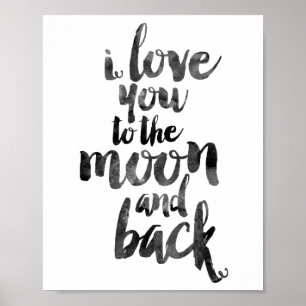 Ich Liebe dich zum Mond und zurück Poster