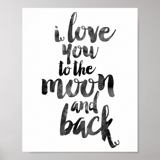 Ich Liebe dich zum Mond und zurück Poster (Vorne)