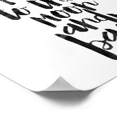 Ich Liebe dich zum Mond und zurück Poster (Ecke)