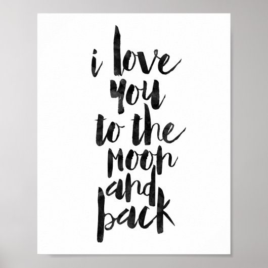 Ich Liebe dich zum Mond und zurück Poster (Vorne)