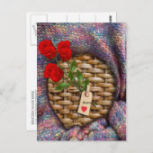 Ich Liebe dich zum Mond und zurück Postkarte (Vorne/Hinten)