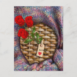 Ich Liebe dich zum Mond und zurück Postkarte