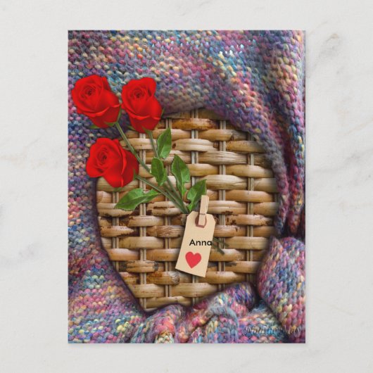 Ich Liebe dich zum Mond und zurück Postkarte (Vorderseite)