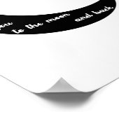 Ich liebe dich zum Mond und zurück Romantisch Mini Poster (Ecke)