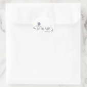 Ich Liebe dich zum Mond und zurück Runder Aufkleber (Tasche)