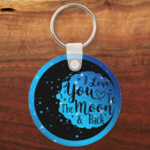Ich Liebe dich zum Mond und zurück Schlüsselanhänger (Vorderseite)