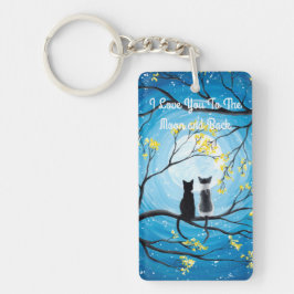 Ich Liebe dich zum Mond und zurück Schlüsselanhänger