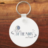 Ich Liebe dich zum Mond und zurück Schlüsselanhänger (Vorderseite)