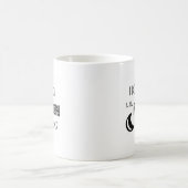 Ich Liebe dich zum Mond und zurück Schwarz-weiß Kaffeetasse (Mittel)