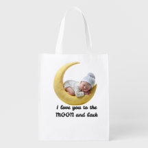 Ich liebe dich zum Mond und zurück Shirt – Baby Mo