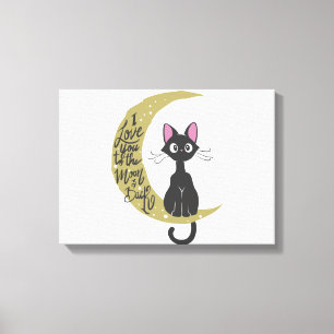 Ich Liebe dich zum Mond und zurück - Such dir das  Leinwanddruck