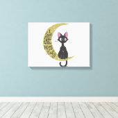 Ich Liebe dich zum Mond und zurück - Such dir den Leinwanddruck (Insitu (Holzboden))