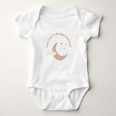 Ich Liebe dich zum Mond und zurück zum Baby Bodysu Baby Strampler (Vorderseite)