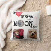 Ich Liebe dich zum Mondwirbelkissen Kissen (Decke)