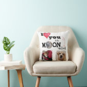 Ich Liebe dich zum Mondwirbelkissen Kissen (Stuhl )