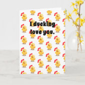 Ich liebe dich zum Valentinstag Karte (Gelbe Blume)