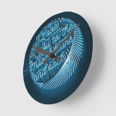 Ich Liebe dich zur Mond- und Sternenmauer Runde Wanduhr (Winkel)