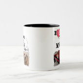 Ich Liebe dich zur Mondkaffee-Tasse Zweifarbige Tasse (Mittel)