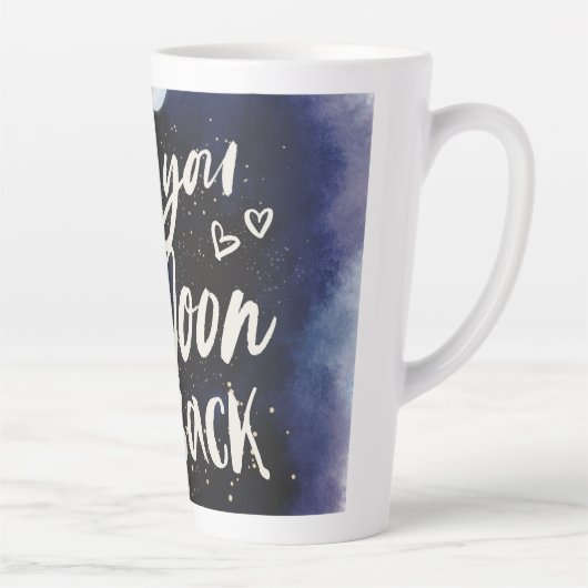 Ich Liebe dich zur Tasse der Mond- und Rückgalaxie (Rechts)